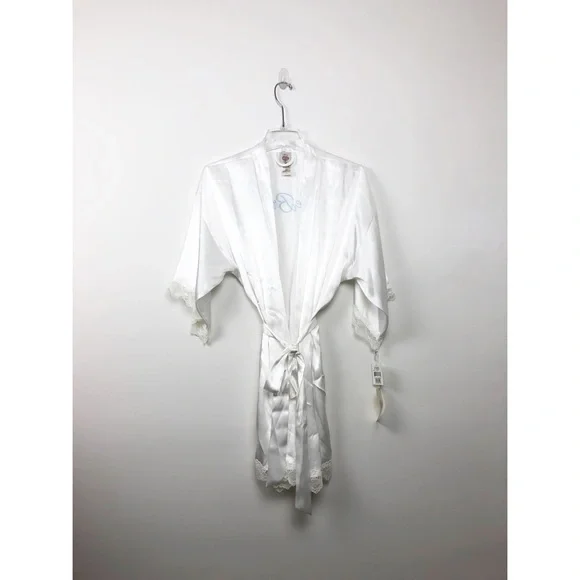 NWT In Bloom by Jonquil Off White Bride Robe L - Picture 1 of 6